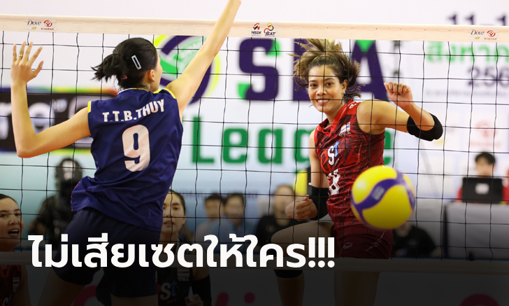 ย้ำแค้นอีกครั้ง! “สาวไทย” อัด เวียดนาม ซิวแชมป์ลูกยาง ซี วี.ลีก 2023 สนามสอง
